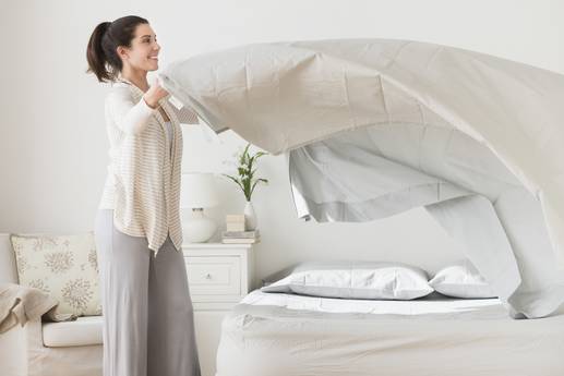 Sheet slips down: With this trick you can quickly cover the mattress